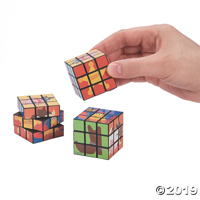 Mini Western Animals Magic Cubes (Per Dozen)