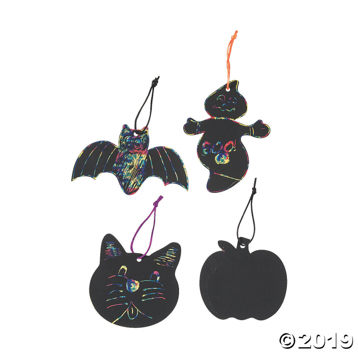 Magic Color Scratch Halloween Shapes (Makes 24)