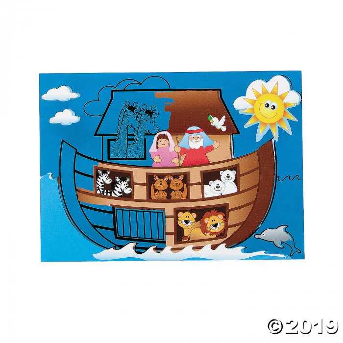 Scratch N Reveal Noah's Ark Activities (Per Dozen)