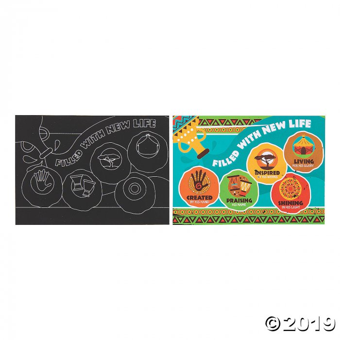 African Safari VBS Scratch 'N Reveal Activities (Makes 12)