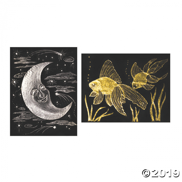 Melissa & Doug® Scratch Art Paper Metallic Foil, 30 sheets (3 Piece(s))