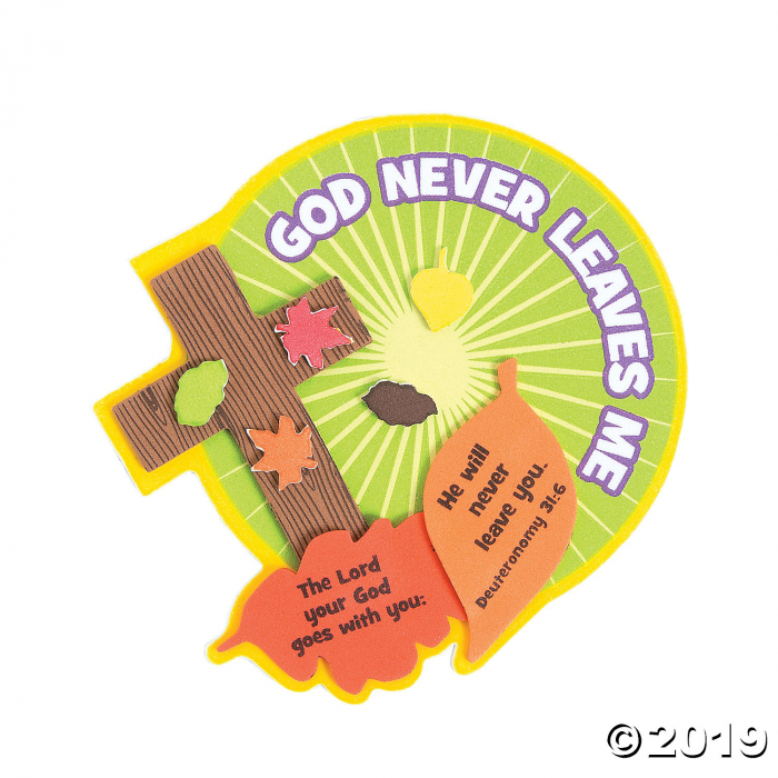 God Never Leaves Me Magnet Craft Kit (Makes 12)