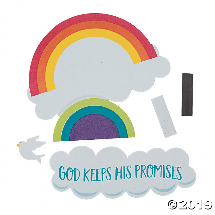 God Keeps His Promises Rainbow Magnet Craft Kit (Makes 12)