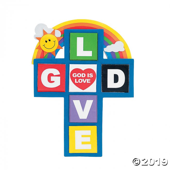 God Is Love Cross Magnet Craft Kit (Makes 12)