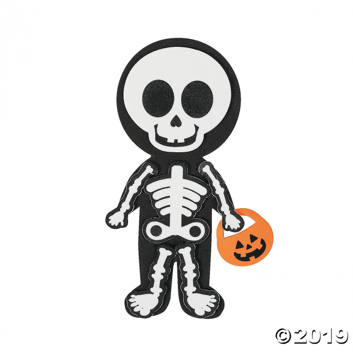 Halloween Skeleton Magnet Craft Kit (Makes 12)