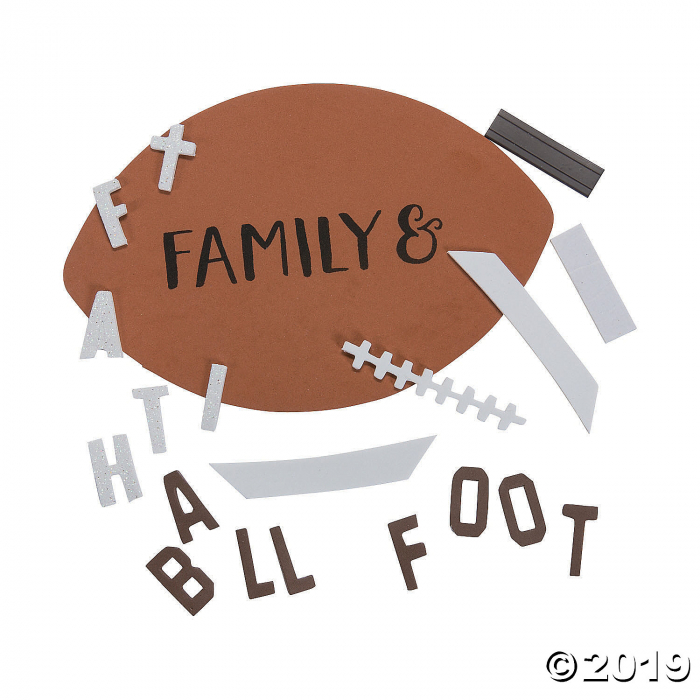 Faith Football Magnet Craft Kit (Makes 12)
