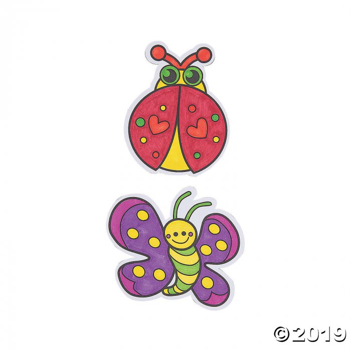 Color Your Own Spring Bug Magnets (Per Dozen)