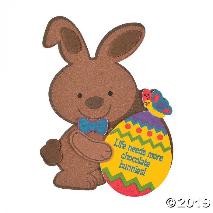 Chocolate Bunny Magnet Craft Kit (Makes 12)
