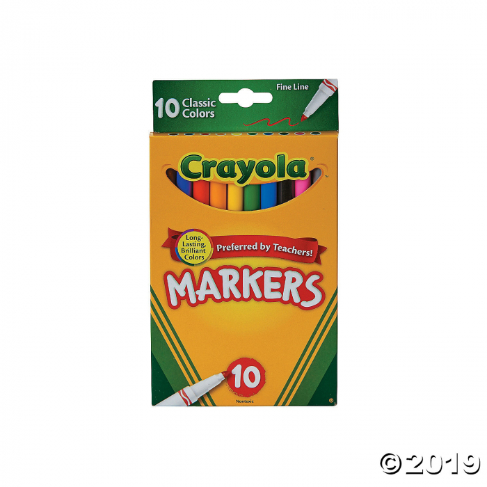 10 Color Crayola® Fine Line Markers (10 Piece(s))
