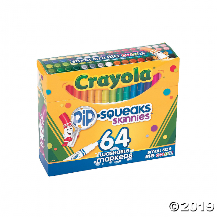 64-Color Crayola® Pip-Squeaks Skinnies Fine Tip Markers (1 Set(s))