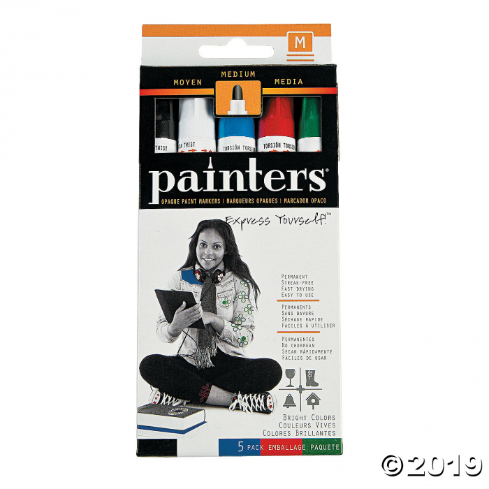 5-Color Bright Elmer's Painters® Medium Opaque Paint Markers (1 Set(s))