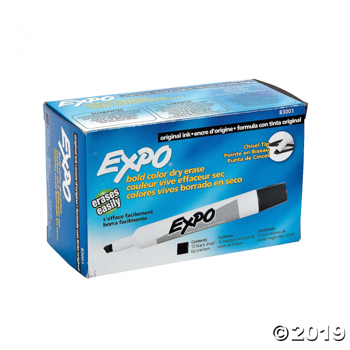 Black Expo® Low Odor Original Ink Dry Erase Markers (12 Piece(s))