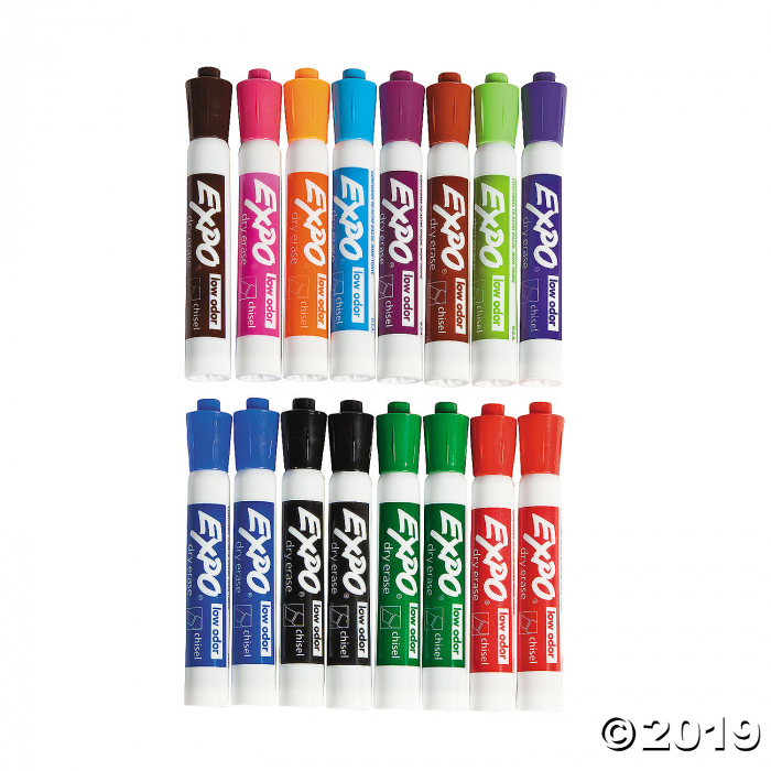 16-Color Expo® Washable Low Odor Dry Erase Markers (1 Set(s))