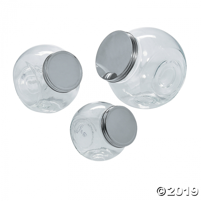 Glass Candy Jar Set (1 Set(s))