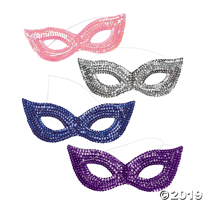 Sequin Masks (Per Dozen) Sequin Masks (Per Dozen)