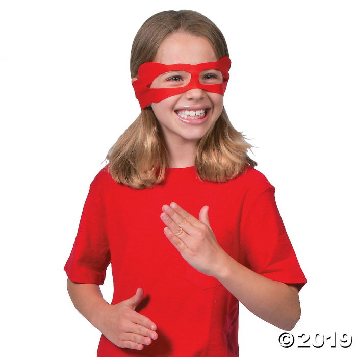 Tie-On Superhero Ninja Masks (Per Dozen)