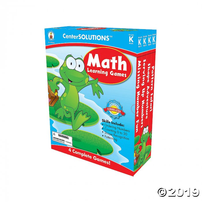 Kindergarten Math Learning Games Set (1 Set(s))