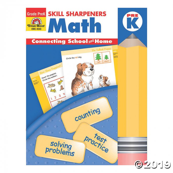 Skill Sharpeners: Math Activity Book, Grade PreK, 3 Books (3 Piece(s))