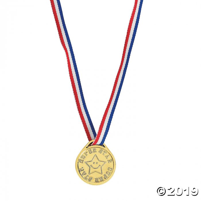 Super Star Goldtone Medals (Per Dozen)