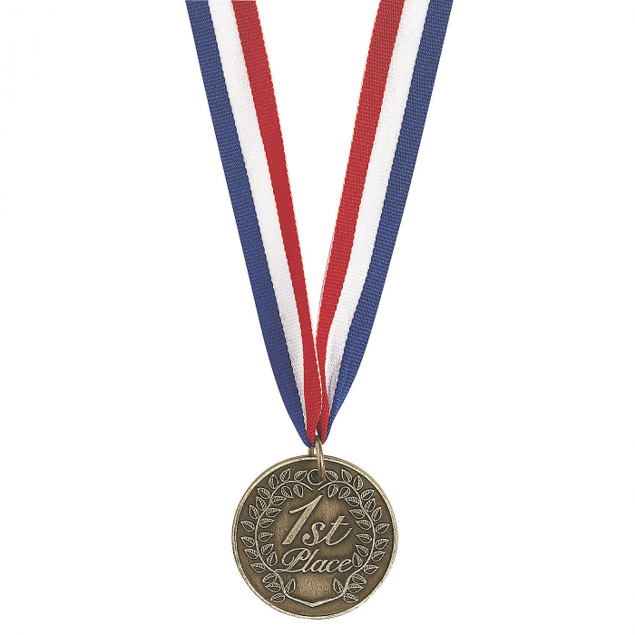 Personalized 1st Place Gold Medallion