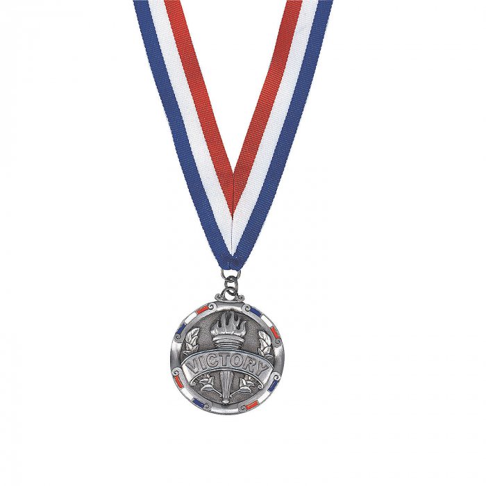 Personalized Antiqued Victory Medal