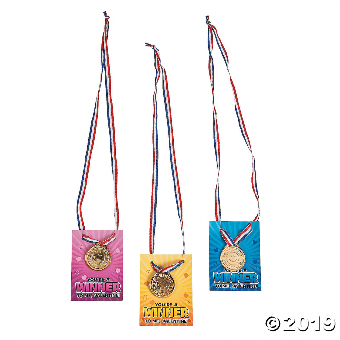 Winner Medal Valentines (24 Piece(s)) Winner Medal Valentines (24 Piece(s))