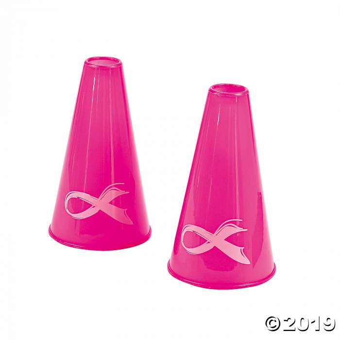 Pink Ribbon Megaphones (Per Dozen)