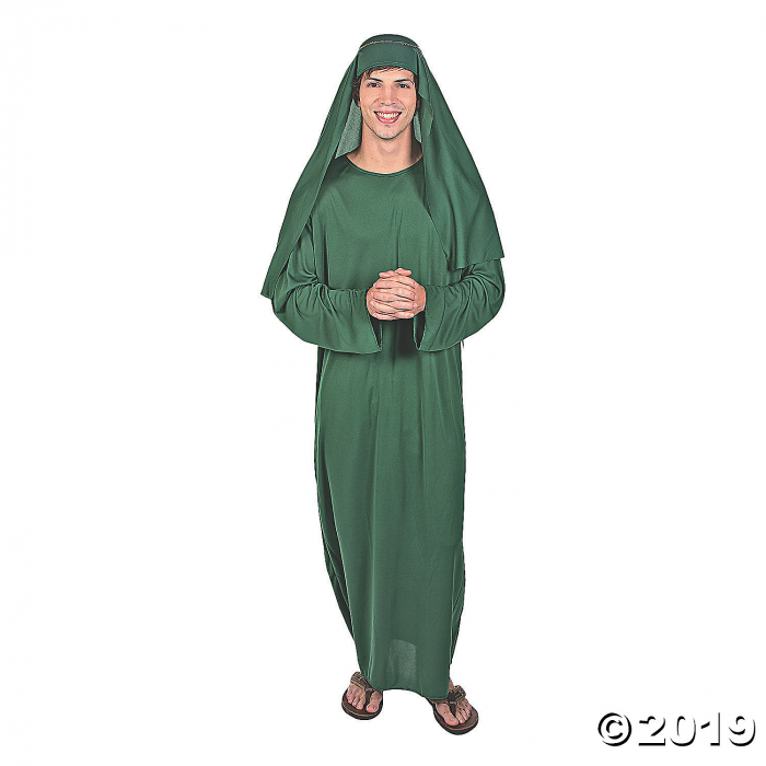 Adult's Green Shepherd Robe and Hat (1 Set(s))
