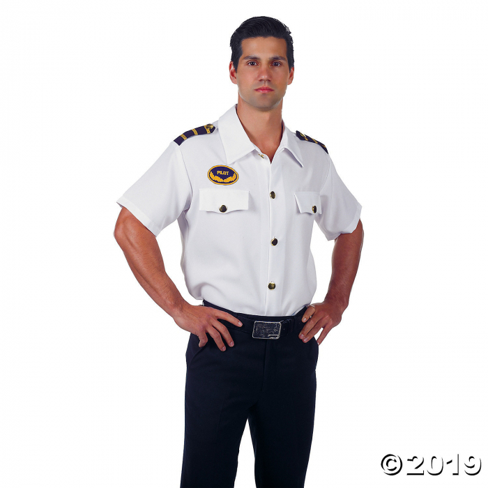 Men's Pilot Shirt Costume (1 Piece(s)) Men's Pilot Shirt Costume (1 Piece(s))