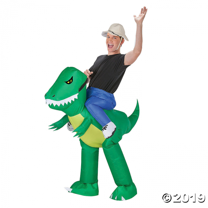 Adult's Inflatable Dinosaur Rider Costume (1 Piece(s))