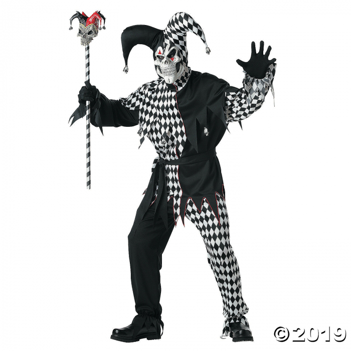 Men's Evil Jester Costume - Large (1 Piece(s)) Men's Evil Jester Costume - Large (1 Piece(s))