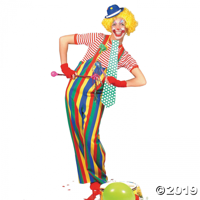 Men's Striped Overalls Clown Costume - Extra Large (1 Piece(s)) Men's Striped Overalls Clown Costume - Extra Large (1 Piece(s))
