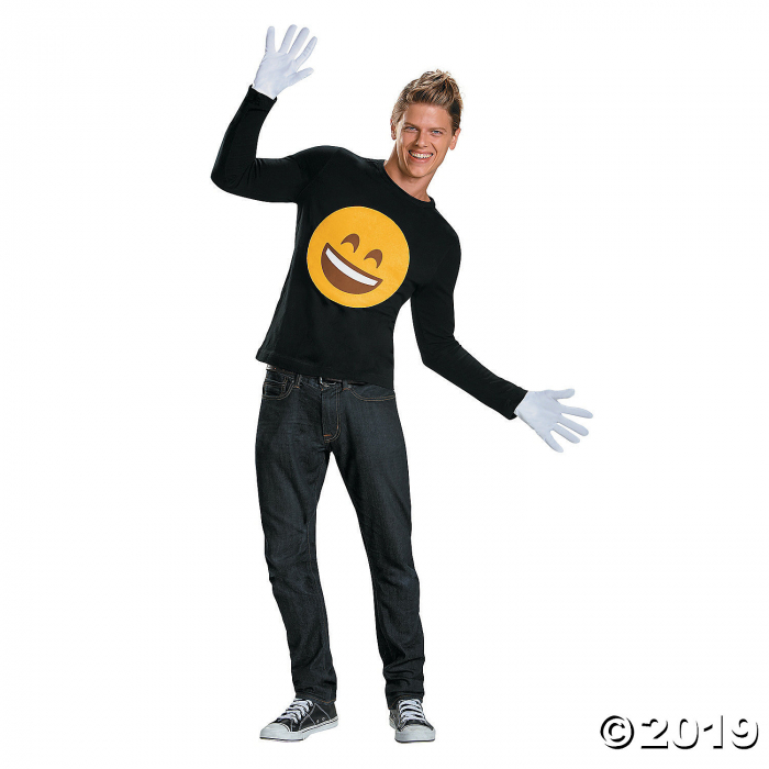 Men's Emoji Smile Costume Kit (1 Piece(s))