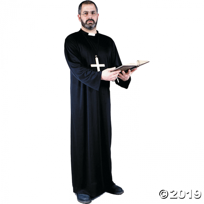 Men's Plus Size Priest Costume - 3XL (1 Piece(s)) Men's Plus Size Priest Costume - 3XL (1 Piece(s))