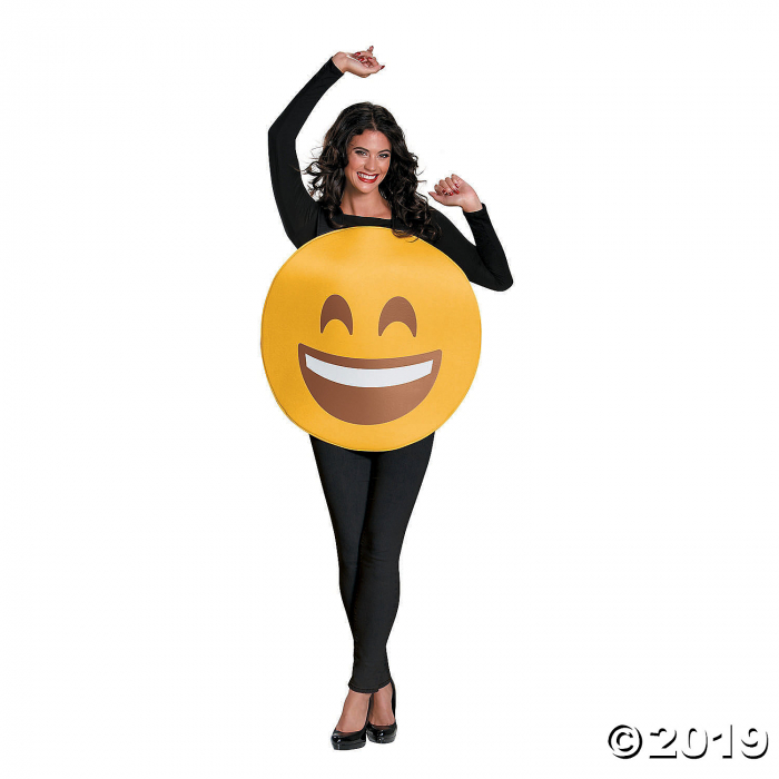 Adult Emoji Smile Costume (1 Piece(s))