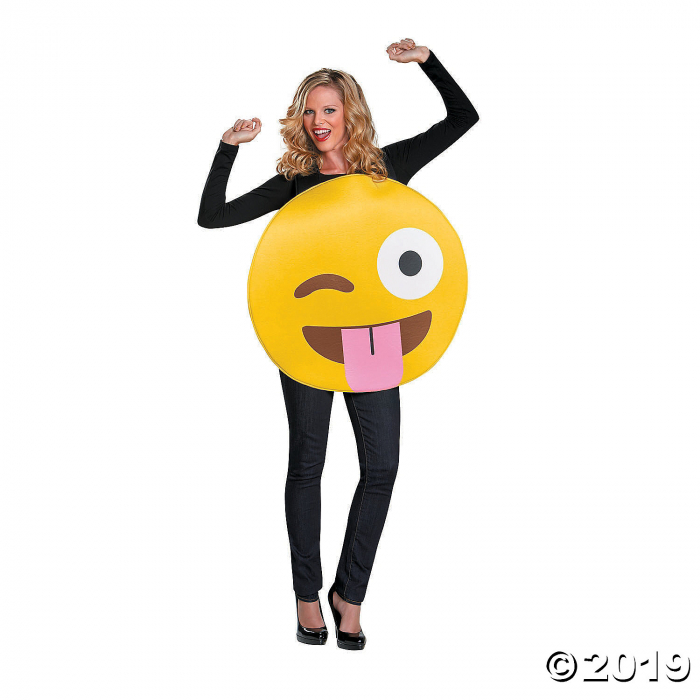 Adult's Emoji Tongue Costume (1 Piece(s))