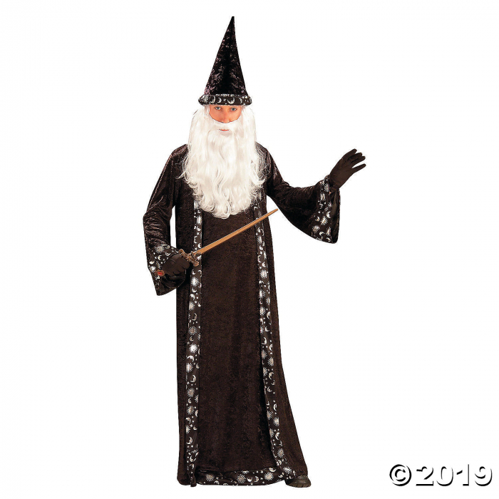 Men's Wizard Hat and Robe Costume - Standard (1 Piece(s)) Men's Wizard Hat and Robe Costume - Standard (1 Piece(s))