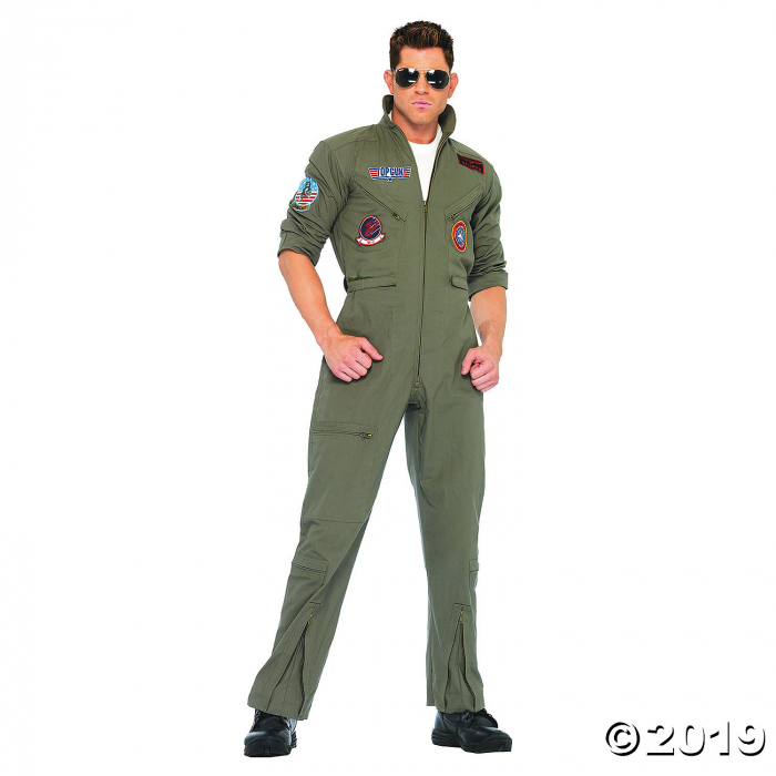 Men's Top Gun Jumpsuit Costume (1 Piece(s)) Men's Top Gun Jumpsuit Costume (1 Piece(s))