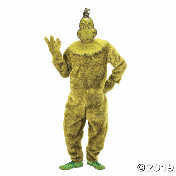 Men's The Grinch Deluxe Jumpsuit Costume - Small/Medium (1 Set(s))