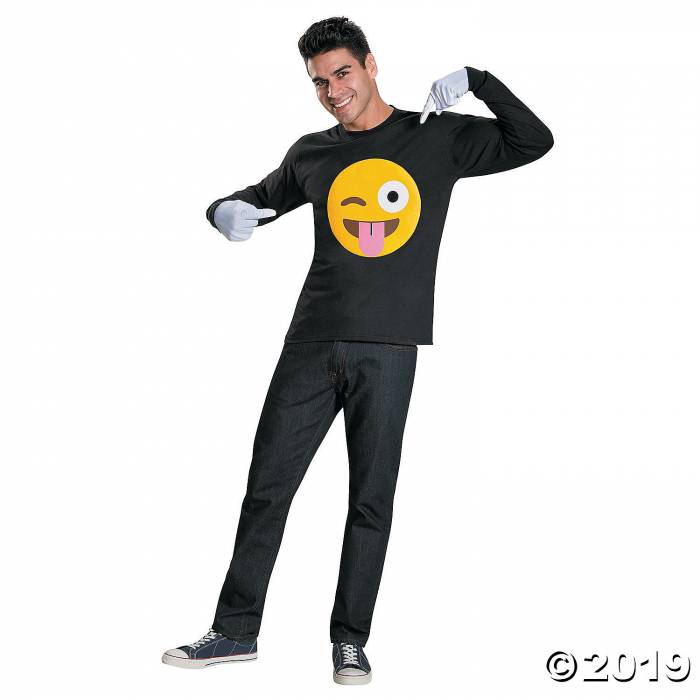 Men's Emoji Tongue Costume Kit (1 Piece(s))