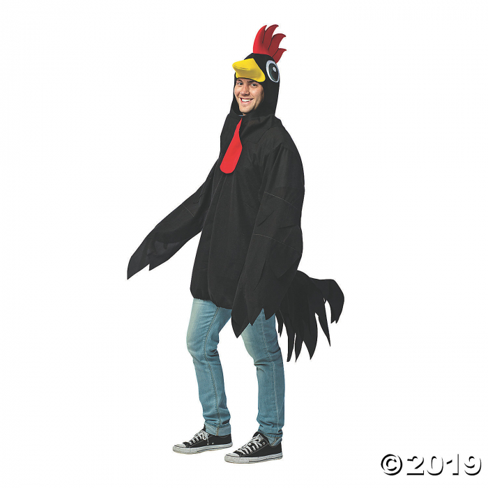Adult's Black Rooster Costume (1 Piece(s)) Adult's Black Rooster Costume (1 Piece(s))