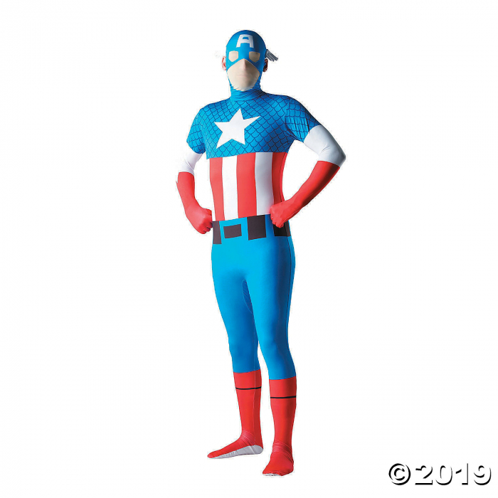 Men's Second Skin Captain America Costume - Extra Large (1 Piece(s)) Men's Second Skin Captain America Costume - Extra Large (1 Piece(s))