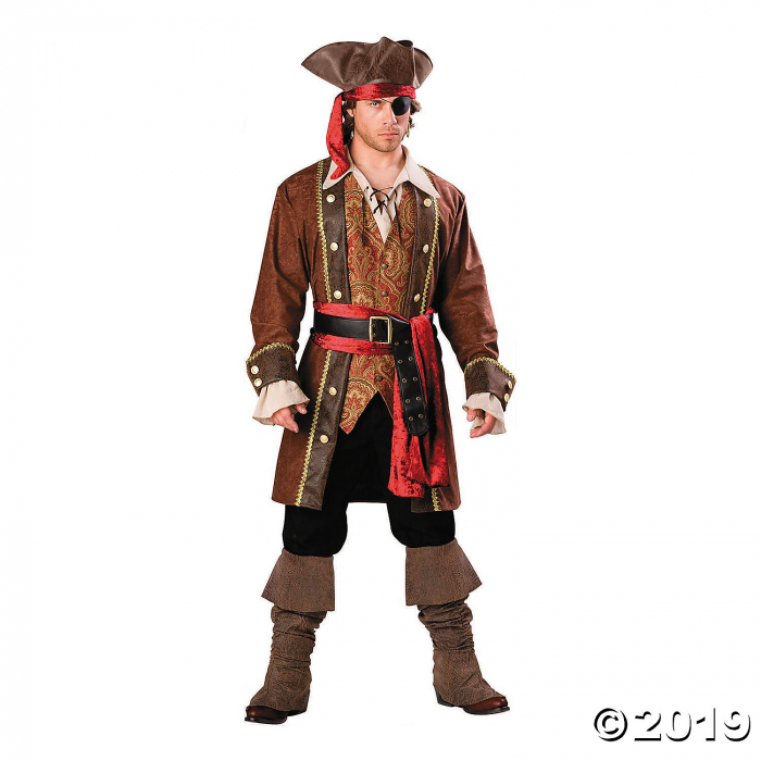 Men's Captain Skullduggery Pirate Costume - Extra Large (1 Piece(s)) Men's Captain Skullduggery Pirate Costume - Extra Large (1 Piece(s))