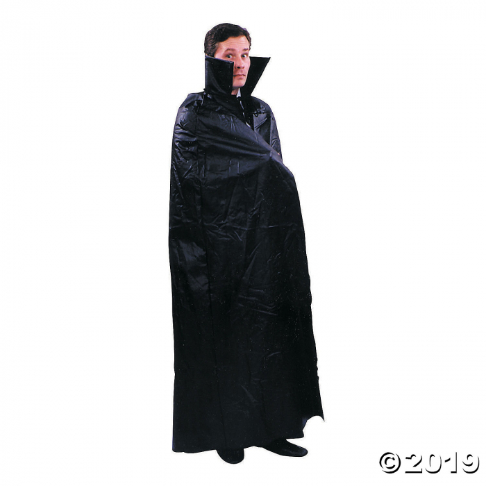 Men's Leather Like Dracula Cape Costume - Standard (1 Piece(s)) Men's Leather Like Dracula Cape Costume - Standard (1 Piece(s))