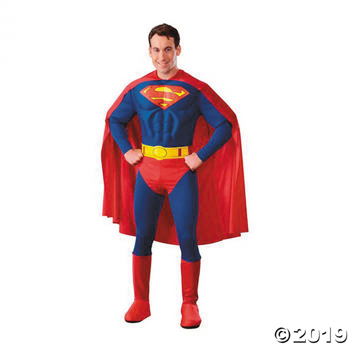 Men's Deluxe Muscle Superman Costume - Large (1 Piece(s))