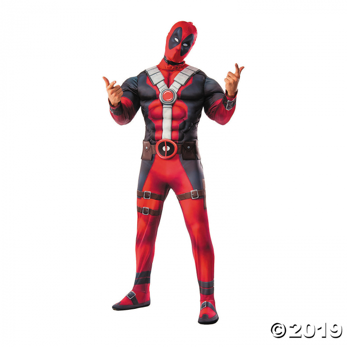 Men's Deluxe Deadpool Costume - Standard (1 Piece(s)) Men's Deluxe Deadpool Costume - Standard (1 Piece(s))