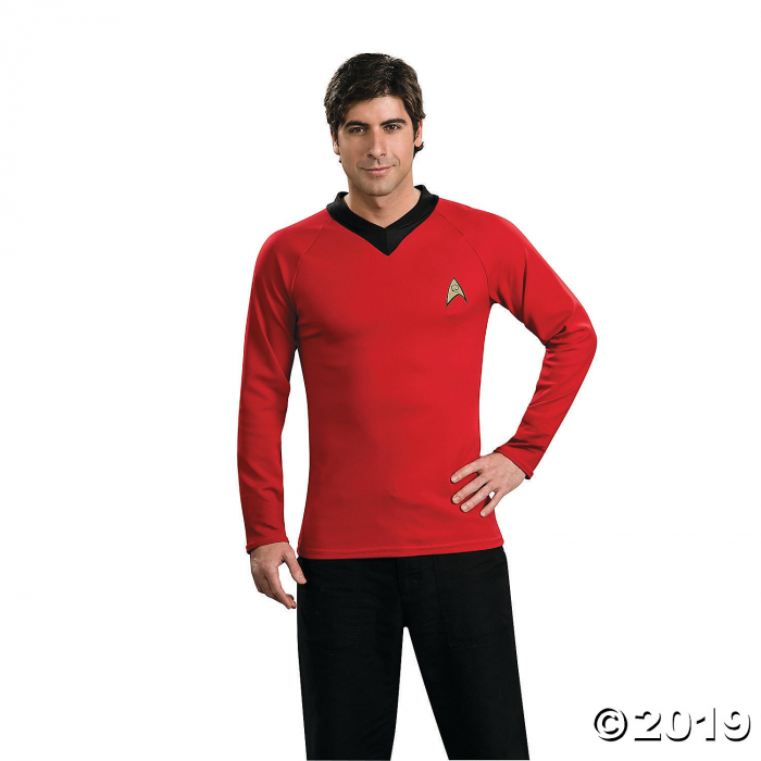 Men's Red Classic Uniform Star Trek Costume - Large (1 Set(s))
