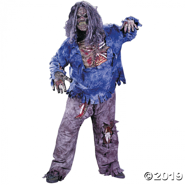 Men's Plus Size Zombie Costume - 3XL (1 Set(s))