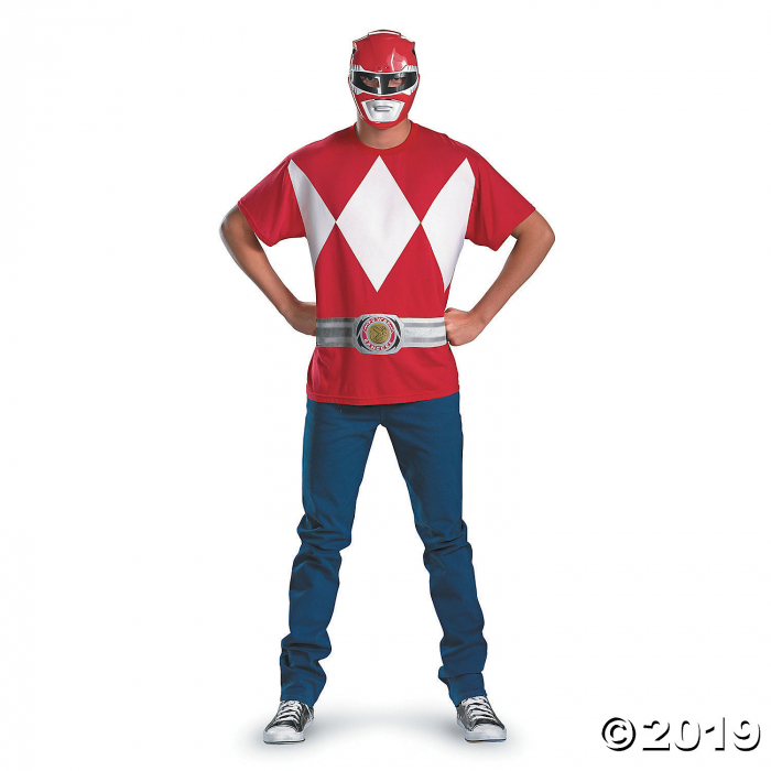 Men's Alternative Red Power Ranger Costume - XXL (1 Piece(s))