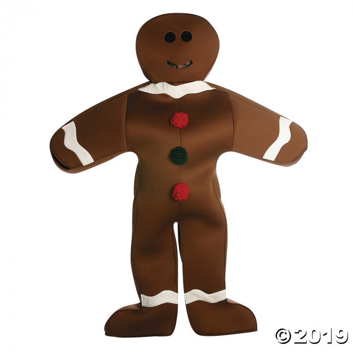Men's Gingerbread Man Costume